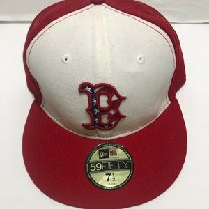 Boston redsox new era 5950 fitted cap. Size 7 1/2